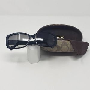 Coach Joanie Black Rectangle Frame Sunglasses